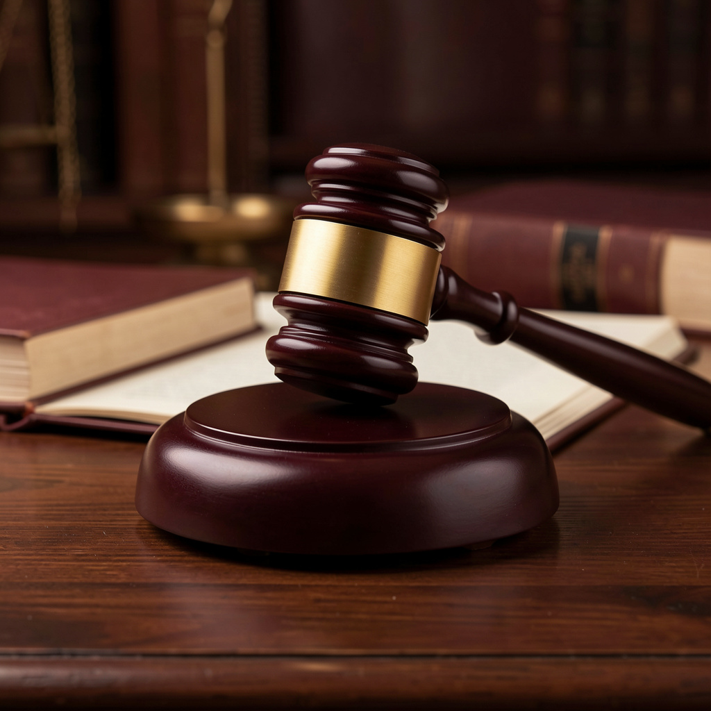 Freepik closeup of judges gavel atop legal documents dark 13935